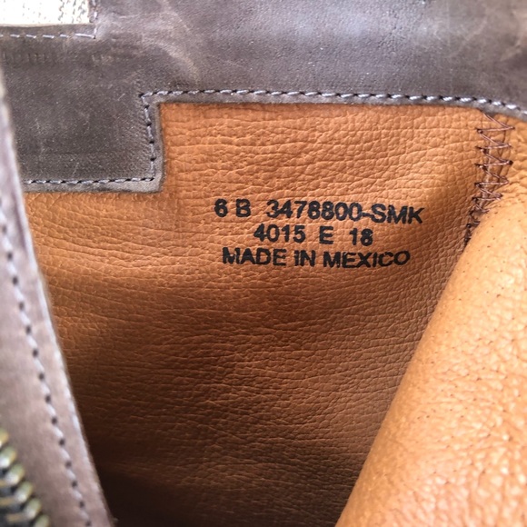 SOLD!Frye Addie Inside Zip Smoke Boots - Picture 9 of 11